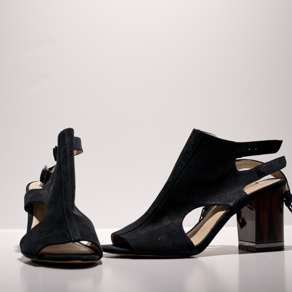 Louise et Cie Navy Heeled Sandals